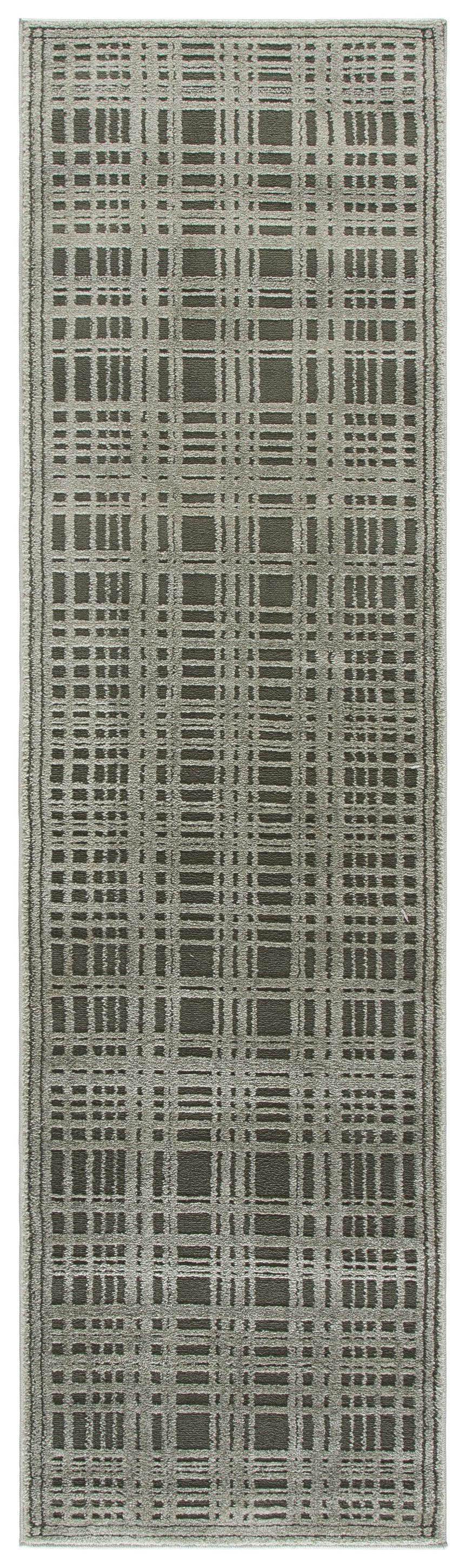 Safavieh Lunara Sleek Green & Ivory Runner Rug — Low-Profile, Durable Power-Loomed Design For Hallways 2'-2" x 8'-0" LUA304Y-28