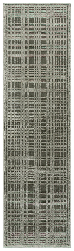Safavieh Lunara Serene Round Area Rug In Green And Ivory — Power‑Loomed Turkish Polyester With Low Pile Durability 6'-7" x 6'-7" LUA304Y-7R