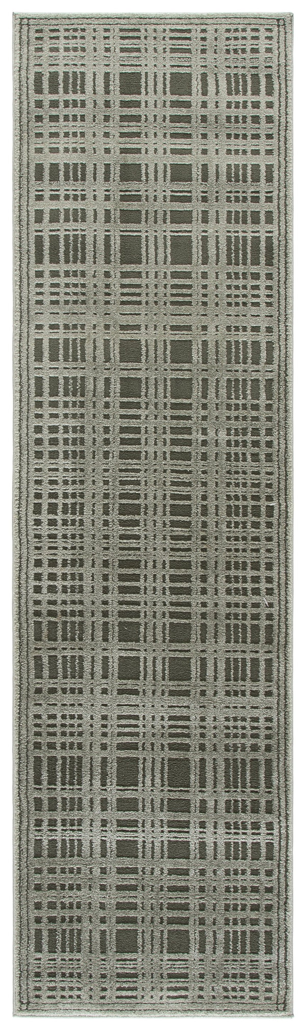 Safavieh Lunara Serene Round Area Rug In Green And Ivory — Power‑Loomed Turkish Polyester With Low Pile Durability 6'-7" x 6'-7" LUA304Y-7R
