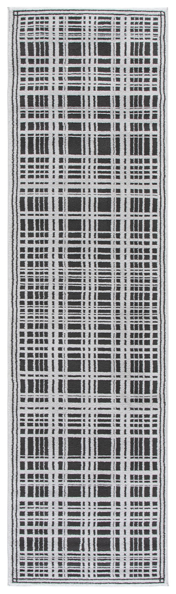 Safavieh Lunara Sleek Black And Ivory Area Rug — Low-Profile, Power-Loomed Durability For Modern Spaces 4'-0" x 6'-0" LUA304Z-4