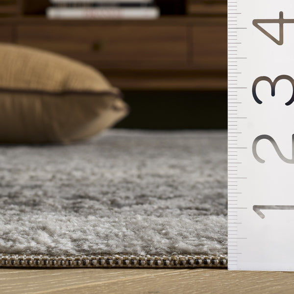 Safavieh Lunara Classic Grey Ivory Area Rug — Power-Loomed Polyester Blend, Low-Profile 1/2" Pile, Durable Elegance 8'-0" x 10'-0" LUA306F-8