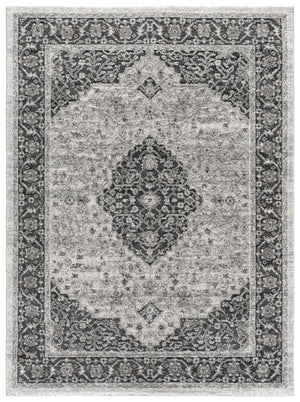 Safavieh Lunara Refined Grey & Ivory Area Rug — Power-Loomed In Turkey, Durable Polyester-Jute Blend, 4X6 4'-0" x 6'-0" LUA306F-4