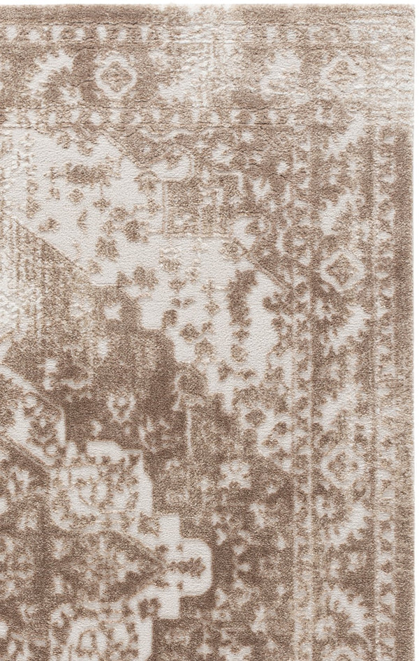 Safavieh Lunara Round Beige Ivory Area Rug, Low Pile Power-Loomed Polyester With Jute Accent, Durable Elegance 6'-7" x 6'-7" LUA308B-7R