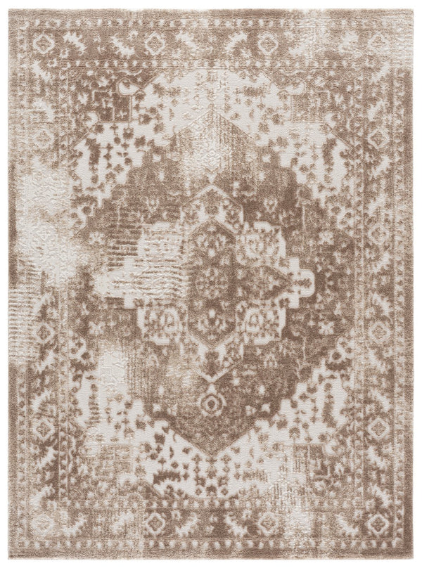 Safavieh Lunara Beige Ivory Area Rug 8X10 Power-Loomed In Turkey — Low-Profile Plush Polyester Jute Backing 8'-0" x 10'-0" LUA308B-8