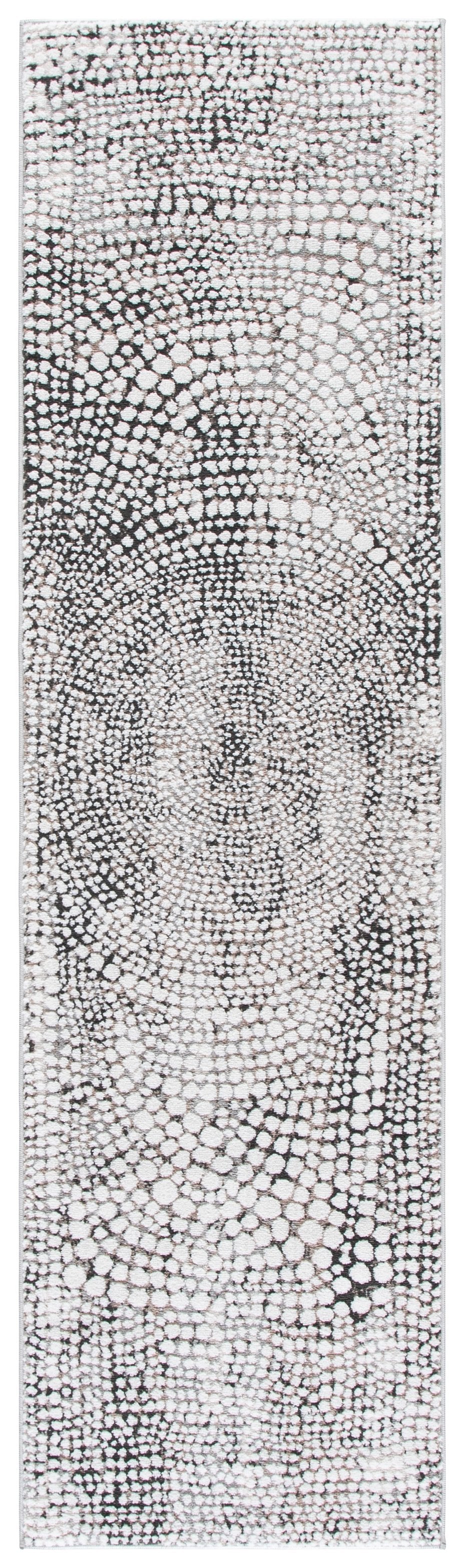Safavieh Lunara Charcoal Ivory Area Rug — Modern Low-Profile Power-Loomed Design, Durable Polyester Jute Blend For Living Rooms Bedrooms Offices 4'-0" x 6'-0" LUA310H-4