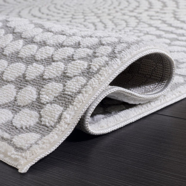 Safavieh Lunara Power Loomed Polyester Runner Rug Neutral Tonal Pile for Hallways and Entryways 5'-3" x 7'-6" LUA312F-5
