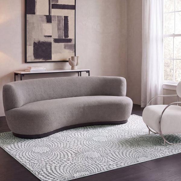 Safavieh Lunara Power Loomed Polyester Runner Rug Neutral Tonal Pile for Hallways and Entryways 5'-3" x 7'-6" LUA312F-5