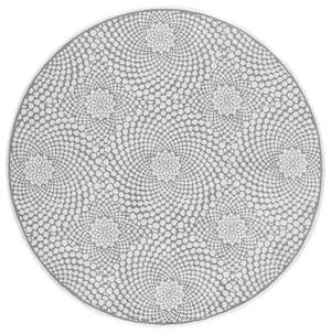 Safavieh Lunara Power Loomed Polyester Runner Rug Neutral Tonal Pile for Hallways and Entryways 6'-7" x 6'-7" - Round LUA312F-7R