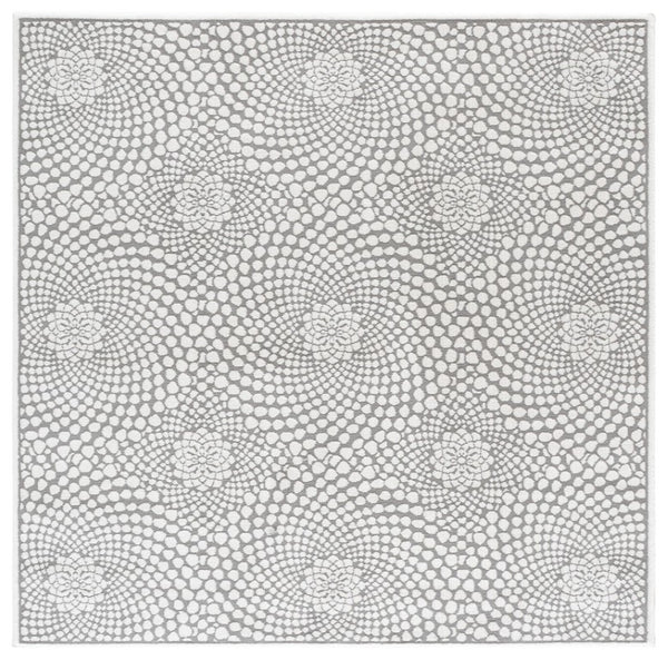 Safavieh Lunara Power Loomed Polyester Runner Rug Neutral Tonal Pile for Hallways and Entryways 6'-7" x 6'-7" - Square LUA312F-7SQ
