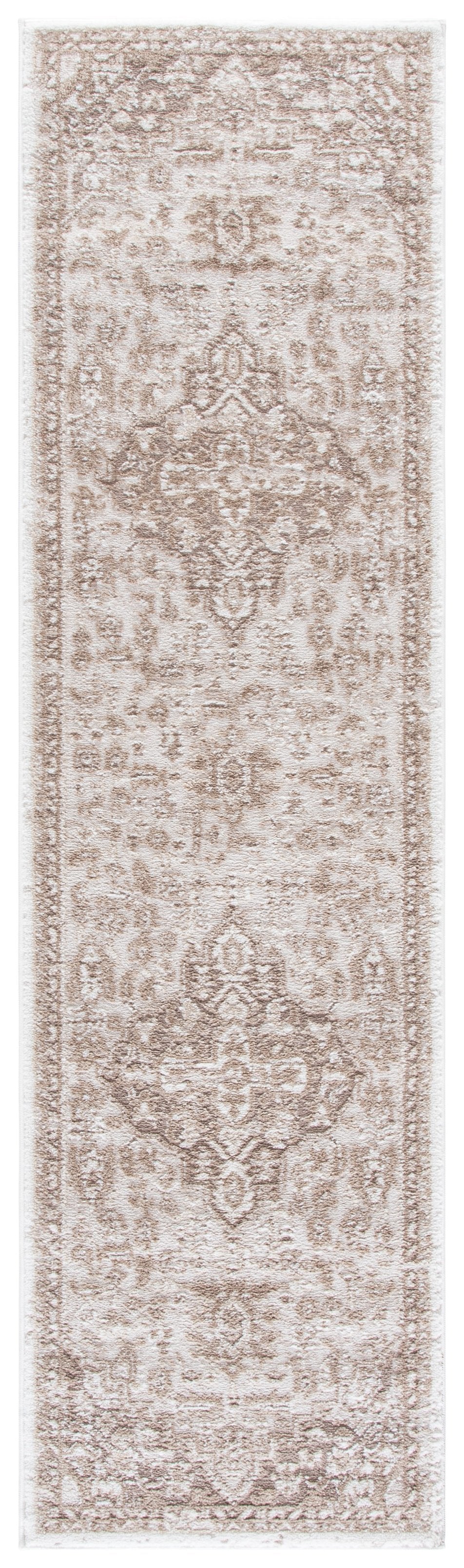 Safavieh Lunara Round Ivory Beige Area Rug — Power-Loomed Turkish Durability, Low-Pile, Easy-Care Elegance 6'-7" x 6'-7" LUA314A-7R