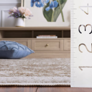 Safavieh Lunara Round Ivory Beige Area Rug — Power-Loomed Turkish Durability, Low-Pile, Easy-Care Elegance 6'-7" x 6'-7" LUA314A-7R