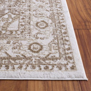 Safavieh Lunara Round Ivory Beige Area Rug — Power-Loomed Turkish Durability, Low-Pile, Easy-Care Elegance 6'-7" x 6'-7" LUA314A-7R