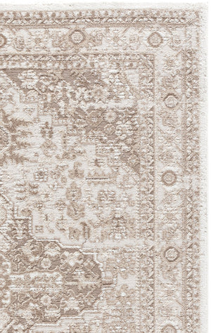 Safavieh Lunara Ivory Beige Square Rug — Low-Profile Power-Loomed Turkish Design, Soft Durable Texture 6'-7" x 6'-7" LUA314A-7SQ