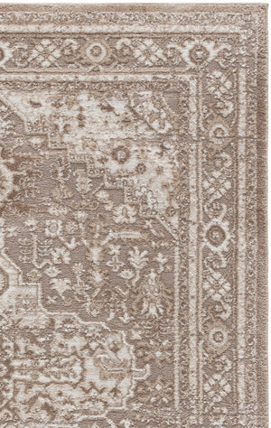 Safavieh Lunara Elegant Beige And Grey Power-Loomed Area Rug 8X10, Low-Profile 1/2" Pile, Durable Turkish Craftsmanship 8'-0" x 10'-0" LUA314B-8