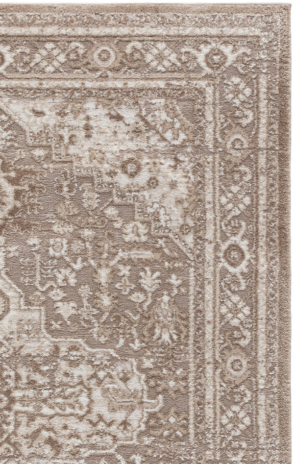 Safavieh Lunara Elegant Beige And Grey Power-Loomed Area Rug 8X10, Low-Profile 1/2" Pile, Durable Turkish Craftsmanship 8'-0" x 10'-0" LUA314B-8
