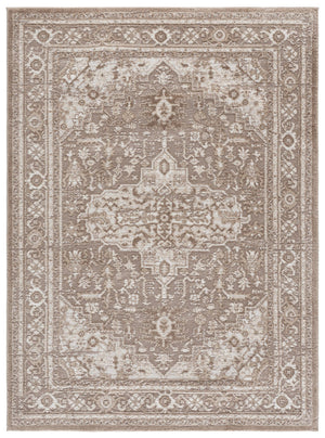 Safavieh Lunara Elegant Beige And Grey Power-Loomed Area Rug 8X10, Low-Profile 1/2" Pile, Durable Turkish Craftsmanship 8'-0" x 10'-0" LUA314B-8