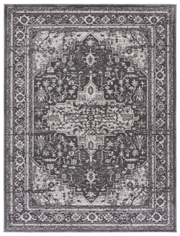 Safavieh Lunara Grey Area Rug — Low-Profile Power-Loomed Turkish Runner, Durable Polyester-Jute Blend Elegance 4'-0" x 6'-0" LUA314F-4