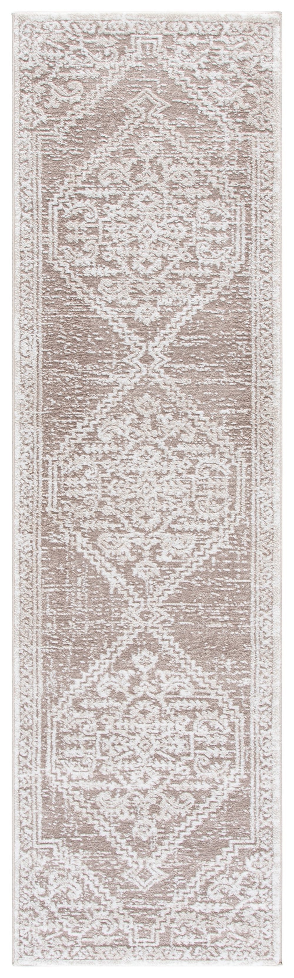 Safavieh Lunara Ivory Beige Round Area Rug — Timeless Turkish Power-Loomed Design, Low-Profile Durable Comfort 6'-7" x 6'-7" LUA316B-7R