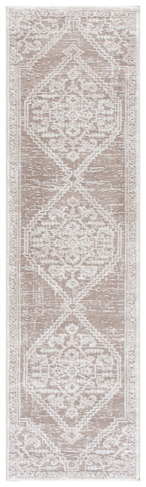 Safavieh Lunara Ivory Beige Round Area Rug — Timeless Turkish Power-Loomed Design, Low-Profile Durable Comfort 6'-7" x 6'-7" LUA316B-7R