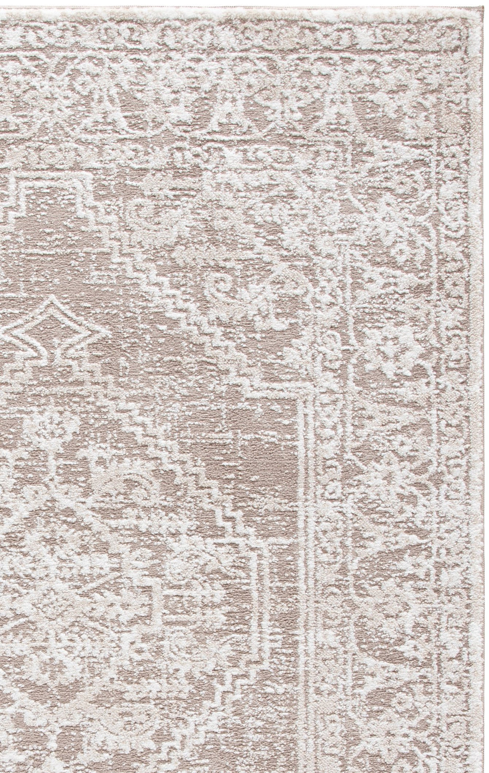 Safavieh Lunara Ivory Beige Square Rug — Low-Profile Power-Loomed Polyester With Jute Backing, Durable Elegance 6'-7" x 6'-7" LUA316B-7SQ
