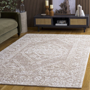 Safavieh Lunara Power Loomed Polyester Area Rug Ivory Beige Traditional Turkish Woven LUA316B-5