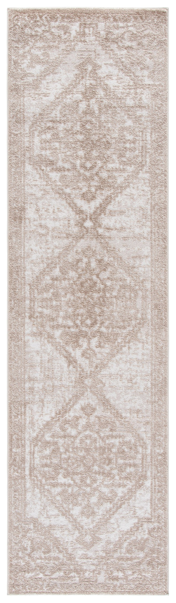 Safavieh Lunara Elegant Turkish Runner Rug Ivory Light Brown — Durable Power-Loomed Hallway Accent Rug For High Traffic Areas 2'-2" x 8'-0" LUA316E-28