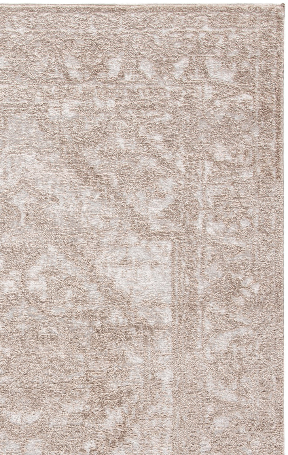 Safavieh Lunara Turkish-Made Ivory & Light Brown Area Rug — Low-Profile, Durable Polyester Pile For Timeless Comfort 6'-7" x 6'-7" LUA316E-7SQ