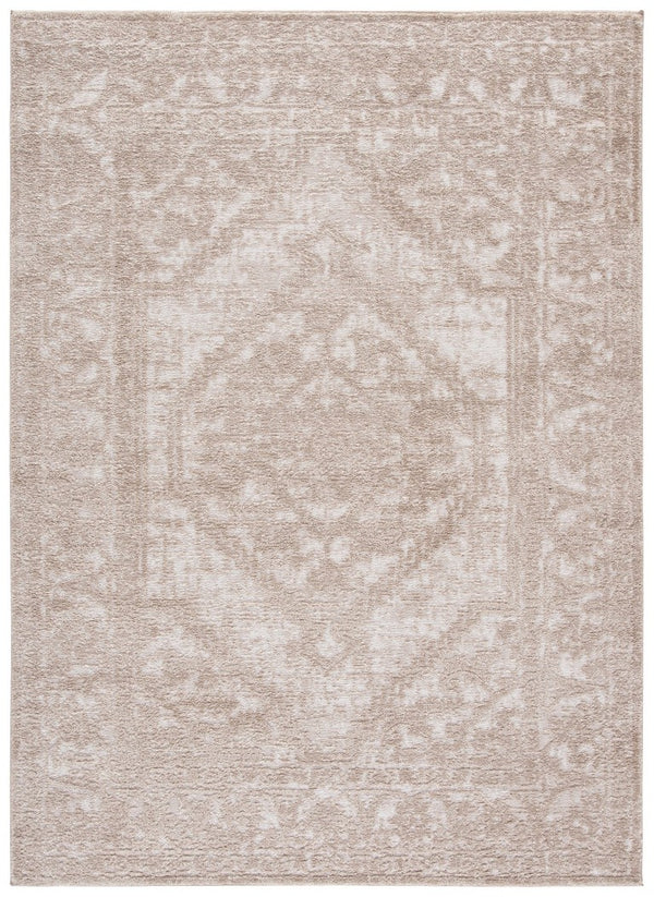 Safavieh Lunara Turkish Power Loomed Polyester Area Rug Neutral Ivory Soft Textured Living Room LUA316E-5