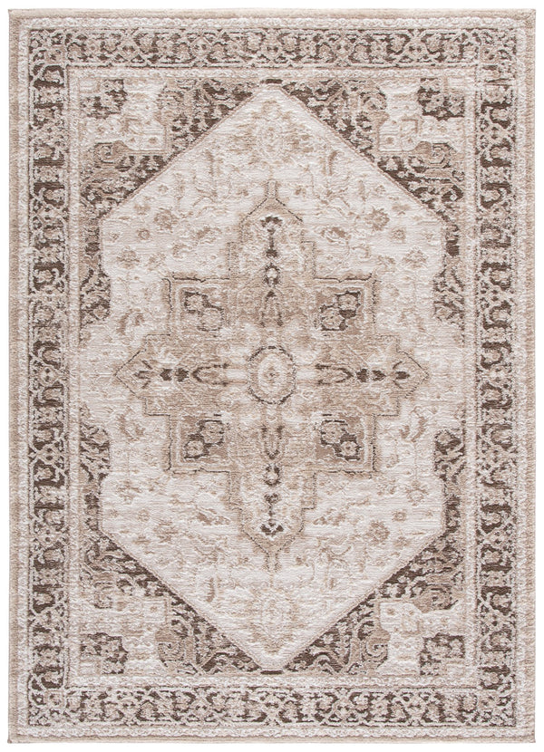 Safavieh Lunara Elegant Round Area Rug In Beige Ivory — Low-Profile 0.5" Pile, Power-Loomed Turkish Quality 6'-7" x 6'-7" LUA318B-7R