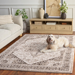 Safavieh Lunara Power Loomed Polyester Area Rug Neutral Ivory Soft Pile Living Room Bedroom LUA318B-5