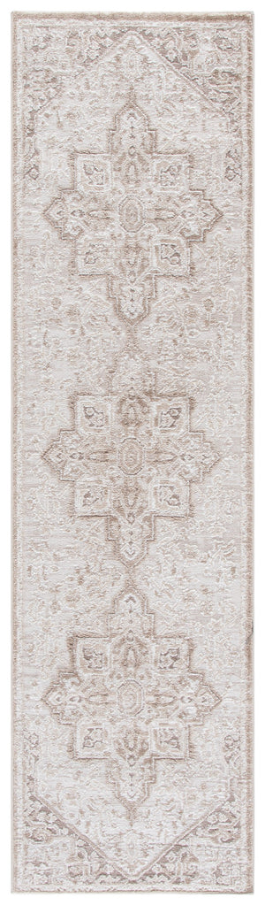Safavieh Lunara Turkish Square Area Rug In Ivory & Light Brown - Traditional Motif, Low-Profile Durable Weave 6'-7" x 6'-7" LUA318E-7SQ