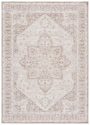 Safavieh Lunara Turkish Square Area Rug In Ivory & Light Brown - Traditional Motif, Low-Profile Durable Weave 6'-7" x 6'-7" LUA318E-7SQ
