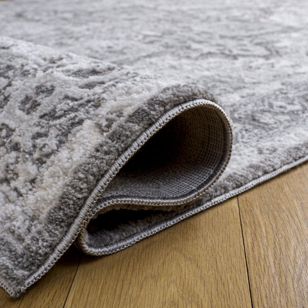 Safavieh Lunara Power Loomed Polyester Area Rug Traditional Ivory Grey for Living Dining Rooms LUA318F-5