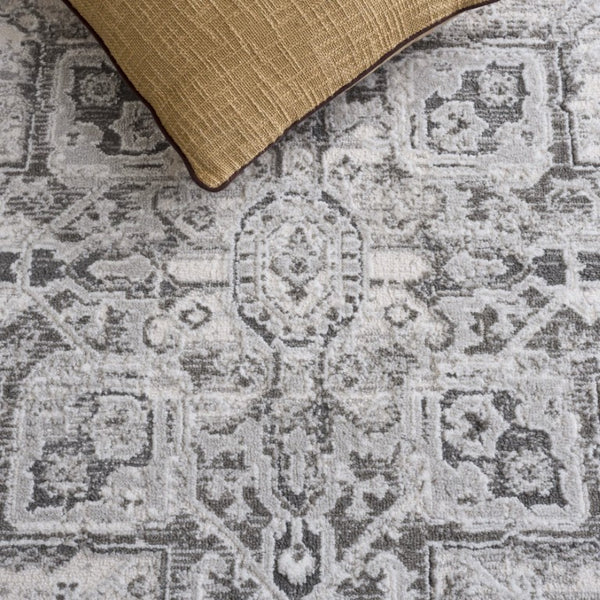 Safavieh Lunara Power Loomed Polyester Area Rug Neutral Ivory Grey Low Pile Living Room LUA318F-8