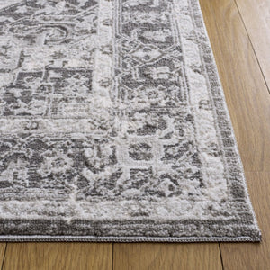 Safavieh Lunara Power Loomed Polyester Area Rug Neutral Ivory Grey Low Pile Living Room LUA318F-8