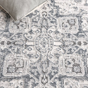 Safavieh Lunara Power Loomed Polyester Area Rug Traditional Ivory Bedroom Living Room Accent LUA318L-4