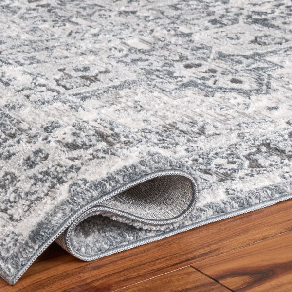 Safavieh Lunara Medallion Area Rug Ivory Blue Power Loomed Polyester Traditional Living Room LUA318L-5