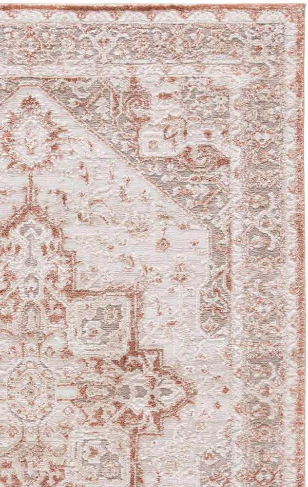 Safavieh Lunara Power Loomed Ivory Rust Traditional Area Rug Turkey Woven Polyester Accent LUA318R-5