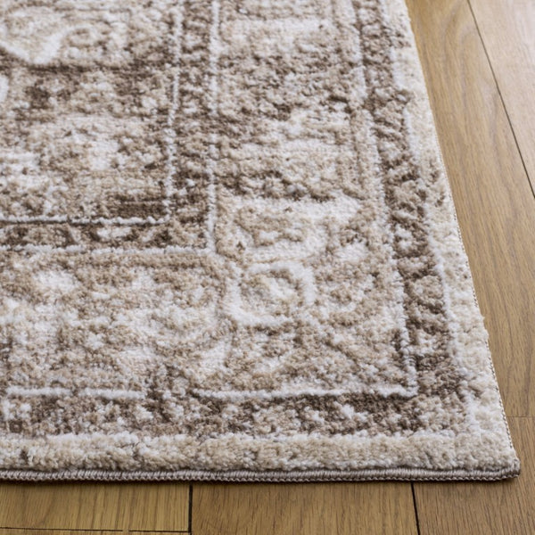 Safavieh Lunara Traditional Solid Polyester Area Rug Warm Brown Ivory Tones for Living Rooms LUA318T-4