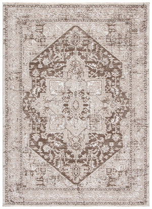 Safavieh Lunara Power Loomed Polyester Area Rug Traditional Turkish Brown Ivory Living Room LUA318T-5