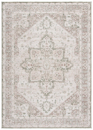 Safavieh Lunara Power Loomed Polyester Area Rug Traditional Ivory Green Living Room Accent LUA318W-5