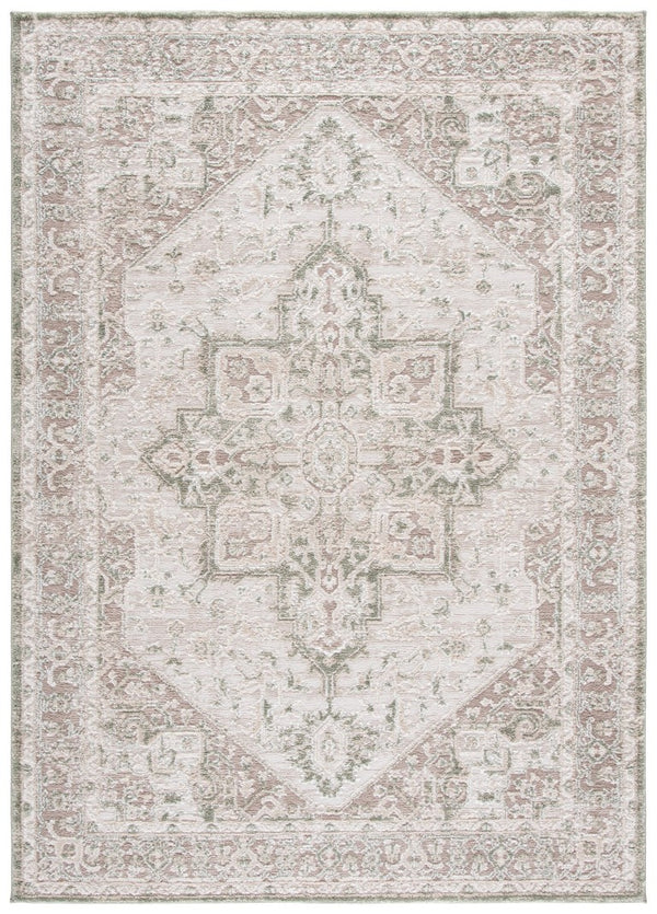 Safavieh Lunara Power Loomed Polyester Area Rug Traditional Ivory Green Living Room Accent LUA318W-5