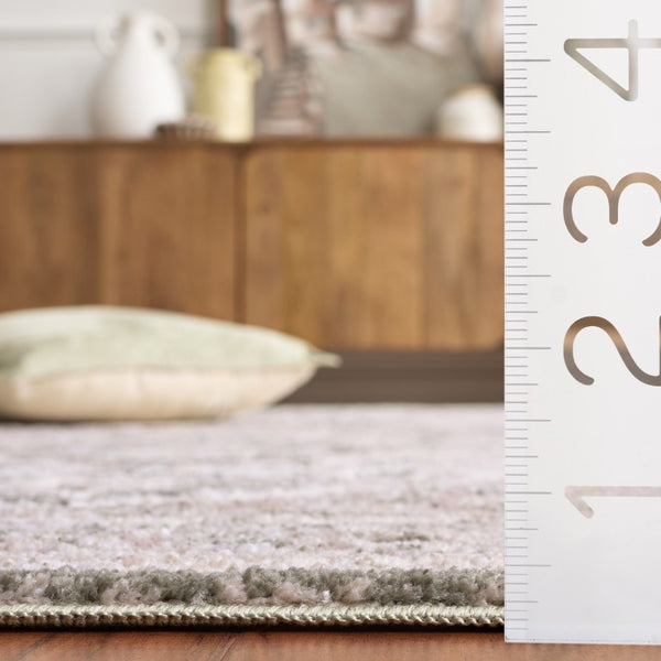 Safavieh Lunara Traditional Ivory Green Polyester Area Rug Soft Pile for Living Rooms and Bedrooms LUA318W-8