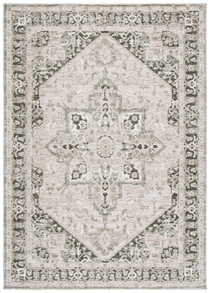 Safavieh Lunara Turkish Round Area Rug In Green & Ivory — Plush Low-Profile Power-Loomed Durability For Living Rooms 6'-7" x 6'-7" LUA318Y-7R