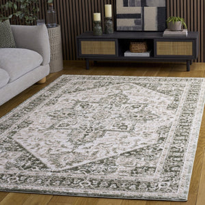 Safavieh Lunara Power-Loomed Polyester Area Rug Traditional Pattern for Living or Bedroom LUA318Y-5