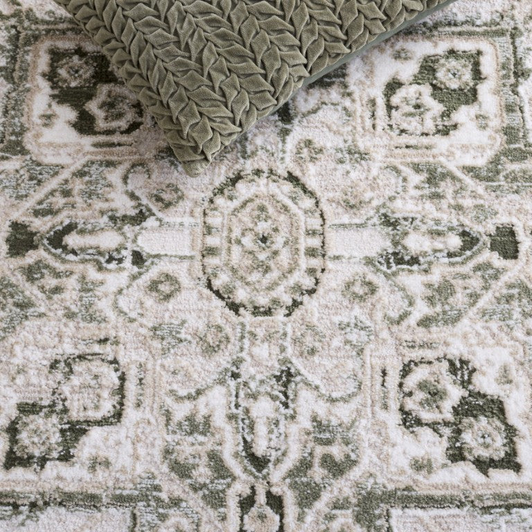 Safavieh Lunara Sage Green Ivory Polyester Area Rug Turkish Loomed Soft Traditional Living Room LUA318Y-9
