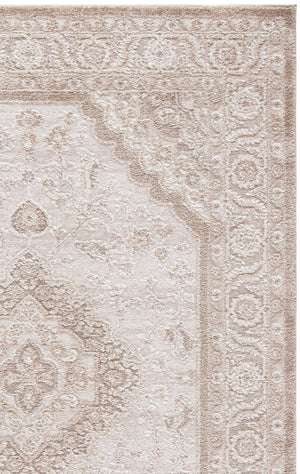 Safavieh Lunara Elegant Ivory Beige Runner Rug — Power-Loomed In Turkey, Low-Profile Durable Polyester For Hallways 2'-2" x 8'-0" LUA320A-28