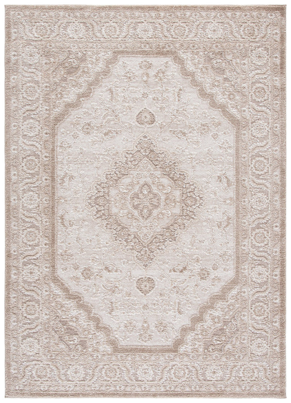 Safavieh Lunara Elegant Ivory Beige Runner Rug — Power-Loomed In Turkey, Low-Profile Durable Polyester For Hallways 2'-2" x 8'-0" LUA320A-28
