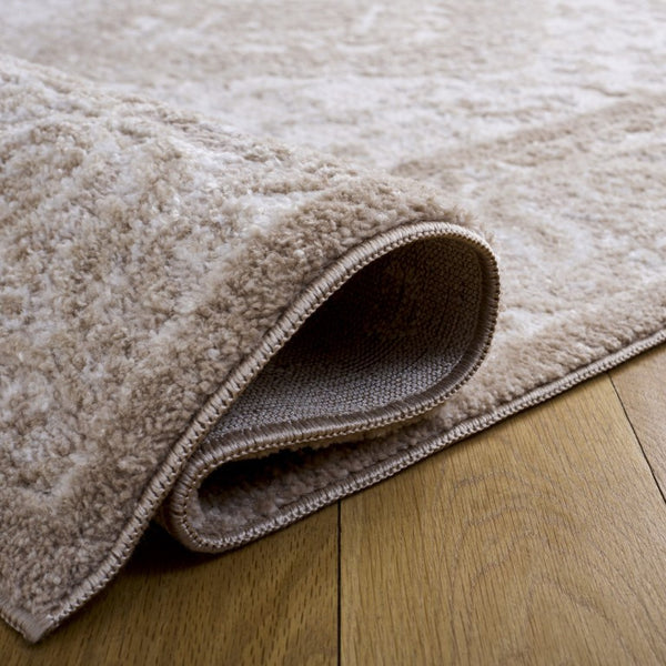 Safavieh Lunara Power-Loomed Polyester Area Rug Neutral Ivory Beige Soft Pile Living Room LUA320A-5