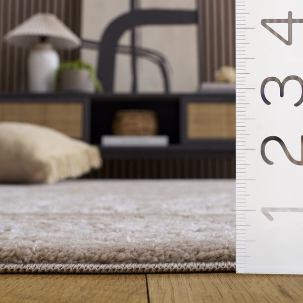 Safavieh Lunara Power Loomed Polyester Area Rug Ivory Beige Low Pile for Living Dining Rooms LUA320A-8